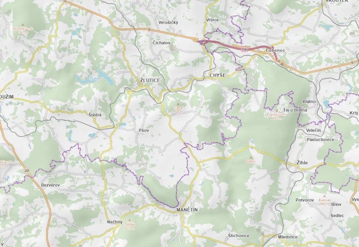plot for sale, 1,351 m², Pšov, Karlovarský Region plot for sale, 1,351 m², Pšov, Karlovarský Region