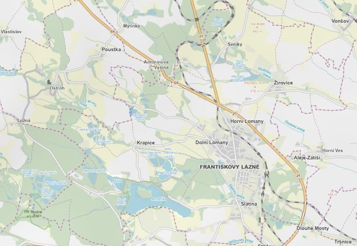 plot for sale, 7,611 m², Františkovy Lázně, Karlovarský Region plot for sale, 7,611 m², Františkovy Lázně, Karlovarský Region