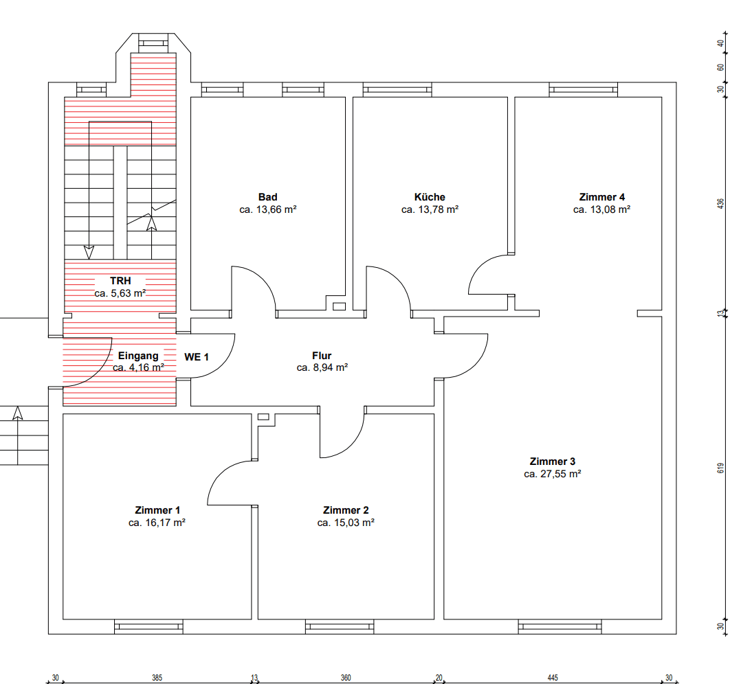 4 bedroom flat to rent, 108 m², Niederstraße 9, Recklinghausen, North Rhine-Westphalia 4 bedroom flat to rent, 108 m², Niederstraße 9, Recklinghausen, North Rhine-Westphalia
