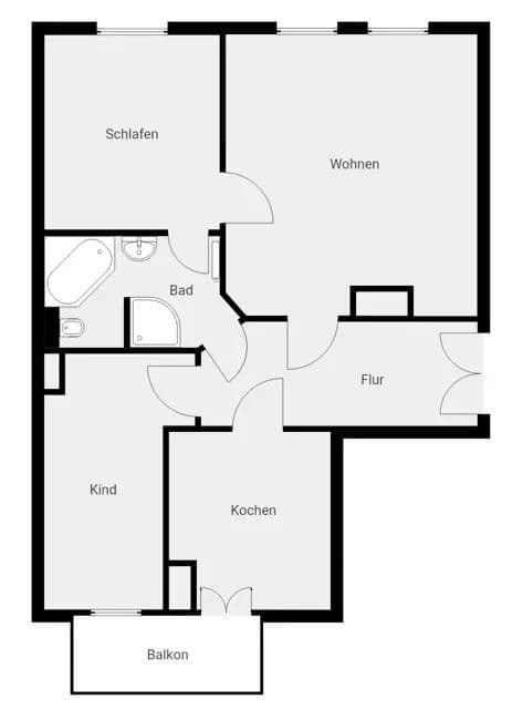 3 bedroom flat to rent, 92 m², Leipzig, Saxony 3 bedroom flat to rent, 92 m², Leipzig, Saxony