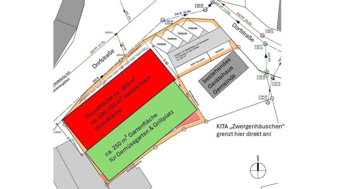 plot for sale, 832 m², Dorfstraße 1, Großlöbichau, Thuringia plot for sale, 832 m², Dorfstraße 1, Großlöbichau, Thuringia