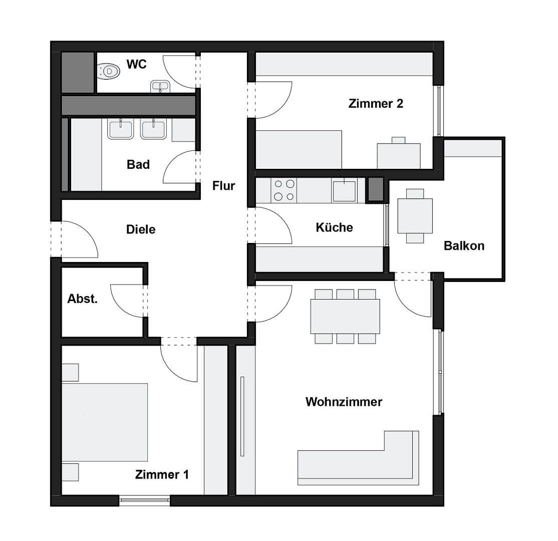 2 bedroom with open-plan kitchen flat for sale, 81 m², Böblingen, Baden-Württemberg 2 bedroom with open-plan kitchen flat for sale, 81 m², Böblingen, Baden-Württemberg