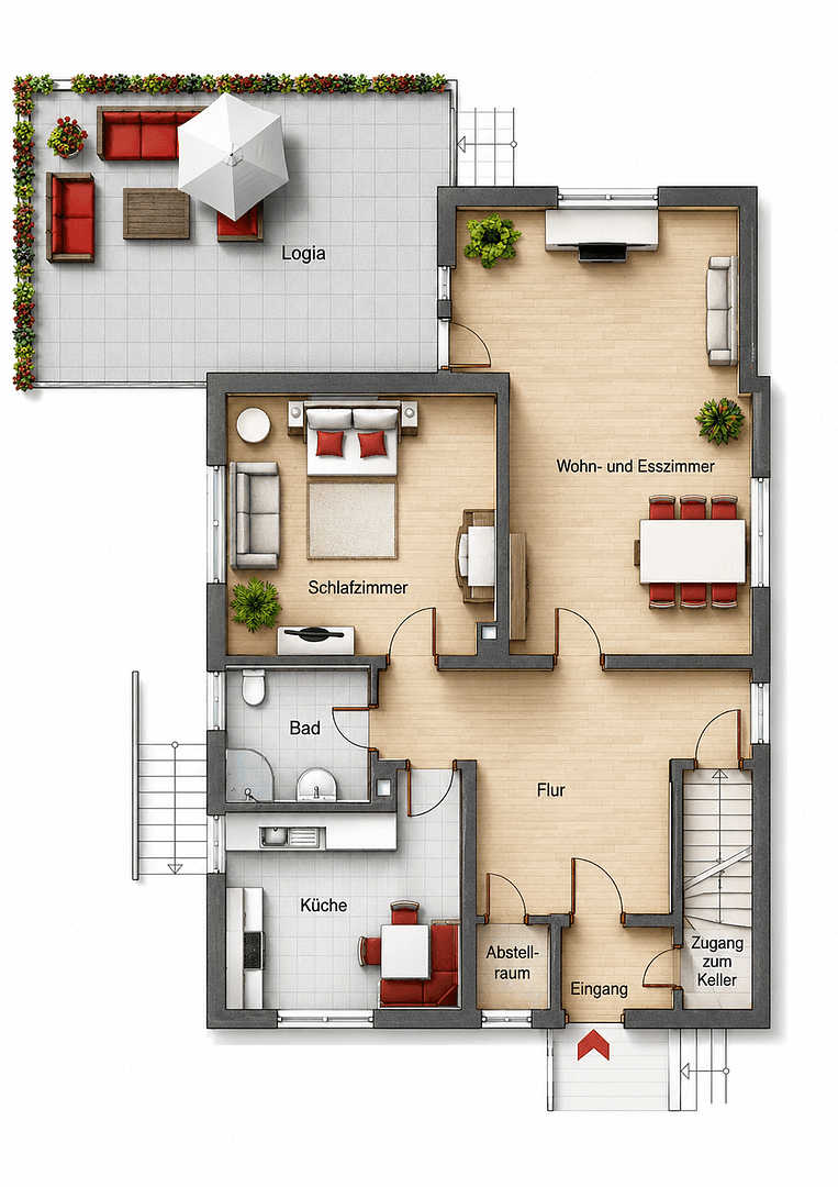 1 bedroom with open-plan kitchen flat to rent, 88 m², Mörfelder Str. 51, Mörfelden-Walldorf, Hesse 1 bedroom with open-plan kitchen flat to rent, 88 m², Mörfelder Str. 51, Mörfelden-Walldorf, Hesse