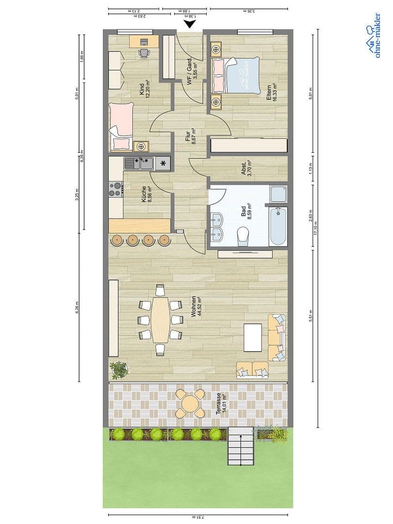 3 bedroom flat for sale, 110 m², Seelze, Lower Saxony 3 bedroom flat for sale, 110 m², Seelze, Lower Saxony