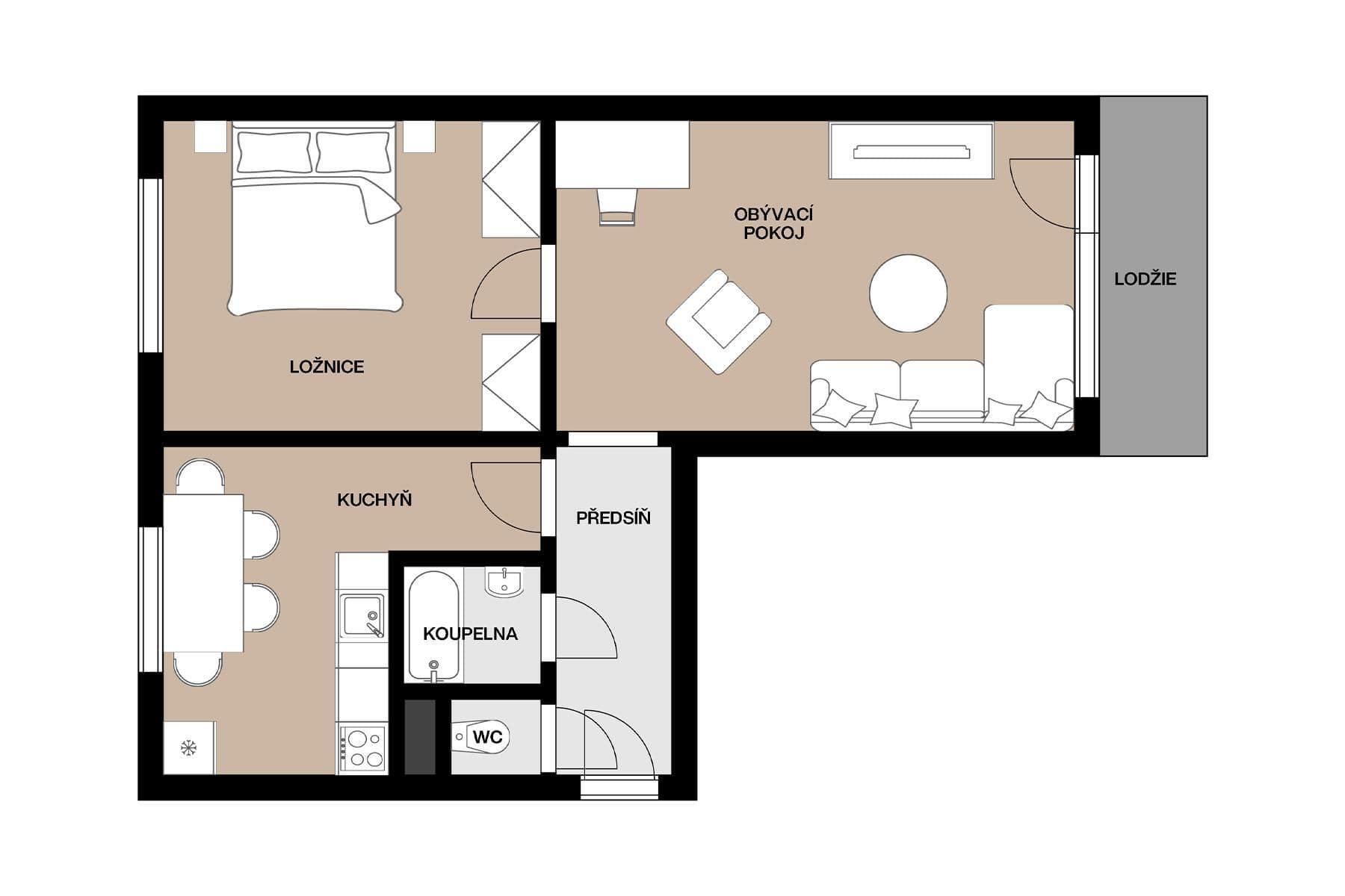 2 bedroom flat for sale, 50 m², Foerstrova, Olomouc, Olomoucký Region 2 bedroom flat for sale, 50 m², Foerstrova, Olomouc, Olomoucký Region