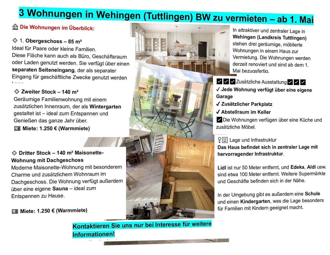 6 bedroom flat to rent, 140 m², Wehingen, Baden-Württemberg 6 bedroom flat to rent, 140 m², Wehingen, Baden-Württemberg