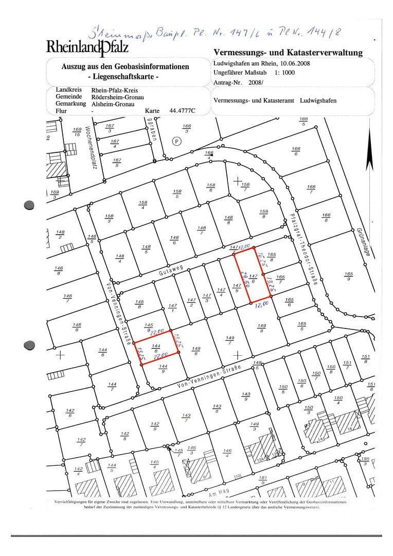 plot for sale, 292 m², Von Venningen 8, Rödersheim-Gronau, Rhineland-Palatinate plot for sale, 292 m², Von Venningen 8, Rödersheim-Gronau, Rhineland-Palatinate