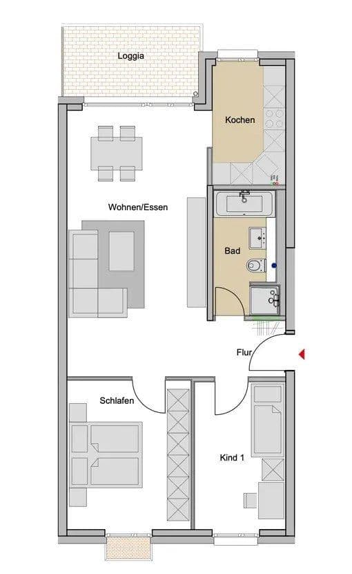 3 bedroom flat to rent, 72 m², Wilhelm-Leichum-Straße, Neu-Isenburg, Hesse 3 bedroom flat to rent, 72 m², Wilhelm-Leichum-Straße, Neu-Isenburg, Hesse
