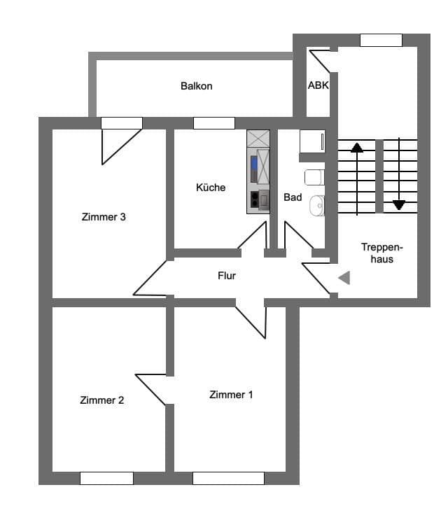 3 bedroom flat for sale, 80 m², Bochum, North Rhine-Westphalia 3 bedroom flat for sale, 80 m², Bochum, North Rhine-Westphalia