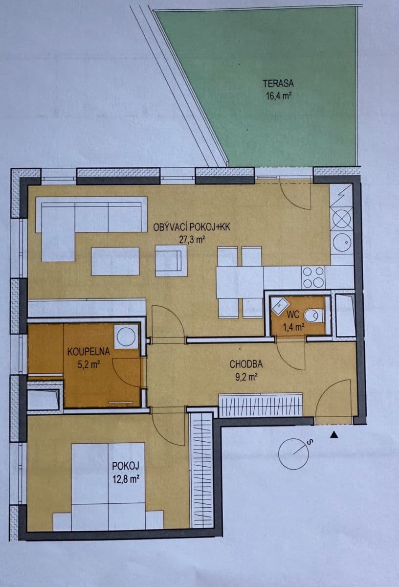 1 bedroom with open-plan kitchen flat to rent, 58 m², Tatranská, Liberec, Liberecký Region 1 bedroom with open-plan kitchen flat to rent, 58 m², Tatranská, Liberec, Liberecký Region