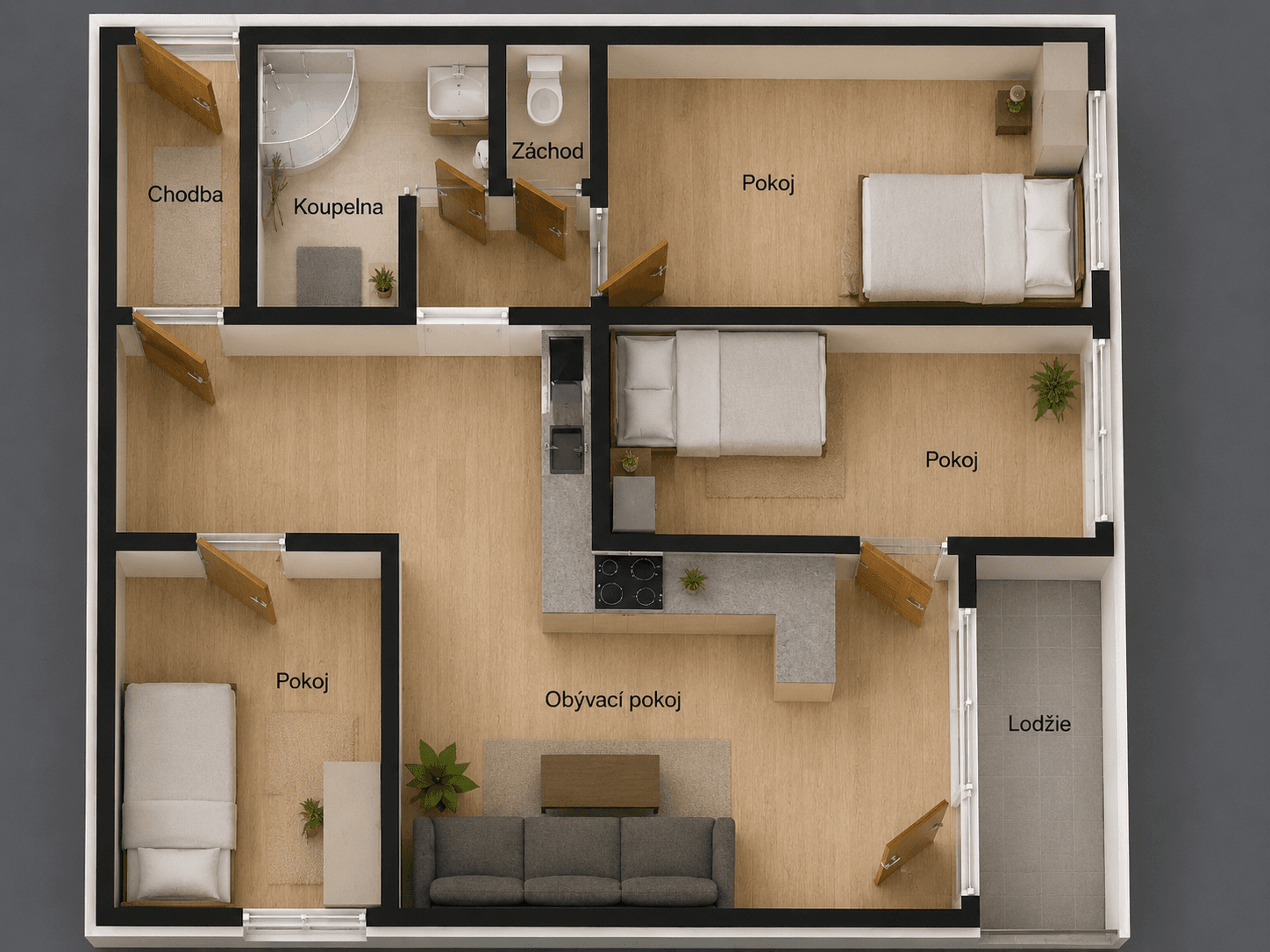 3 bedroom with open-plan kitchen flat for sale, 74 m², Tovární, Prague, Prague 3 bedroom with open-plan kitchen flat for sale, 74 m², Tovární, Prague, Prague