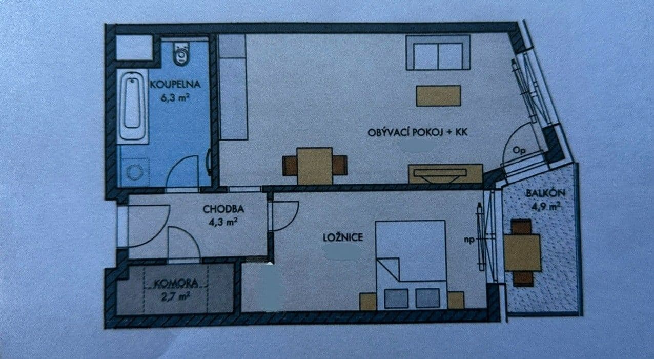 1 bedroom with open-plan kitchen flat to rent, 53 m², Klementova, Prague, Prague 1 bedroom with open-plan kitchen flat to rent, 53 m², Klementova, Prague, Prague