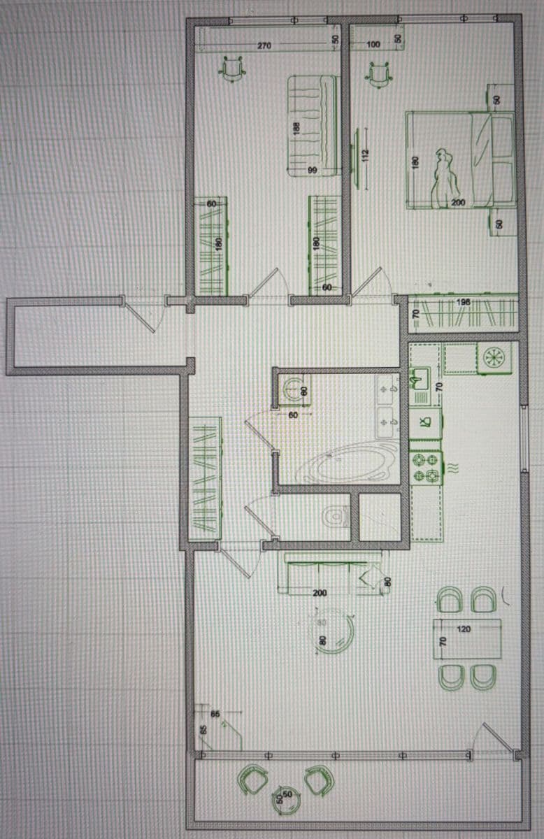 2 bedroom with open-plan kitchen flat to rent, 80 m², Na Jarově, Prague, Prague 2 bedroom with open-plan kitchen flat to rent, 80 m², Na Jarově, Prague, Prague