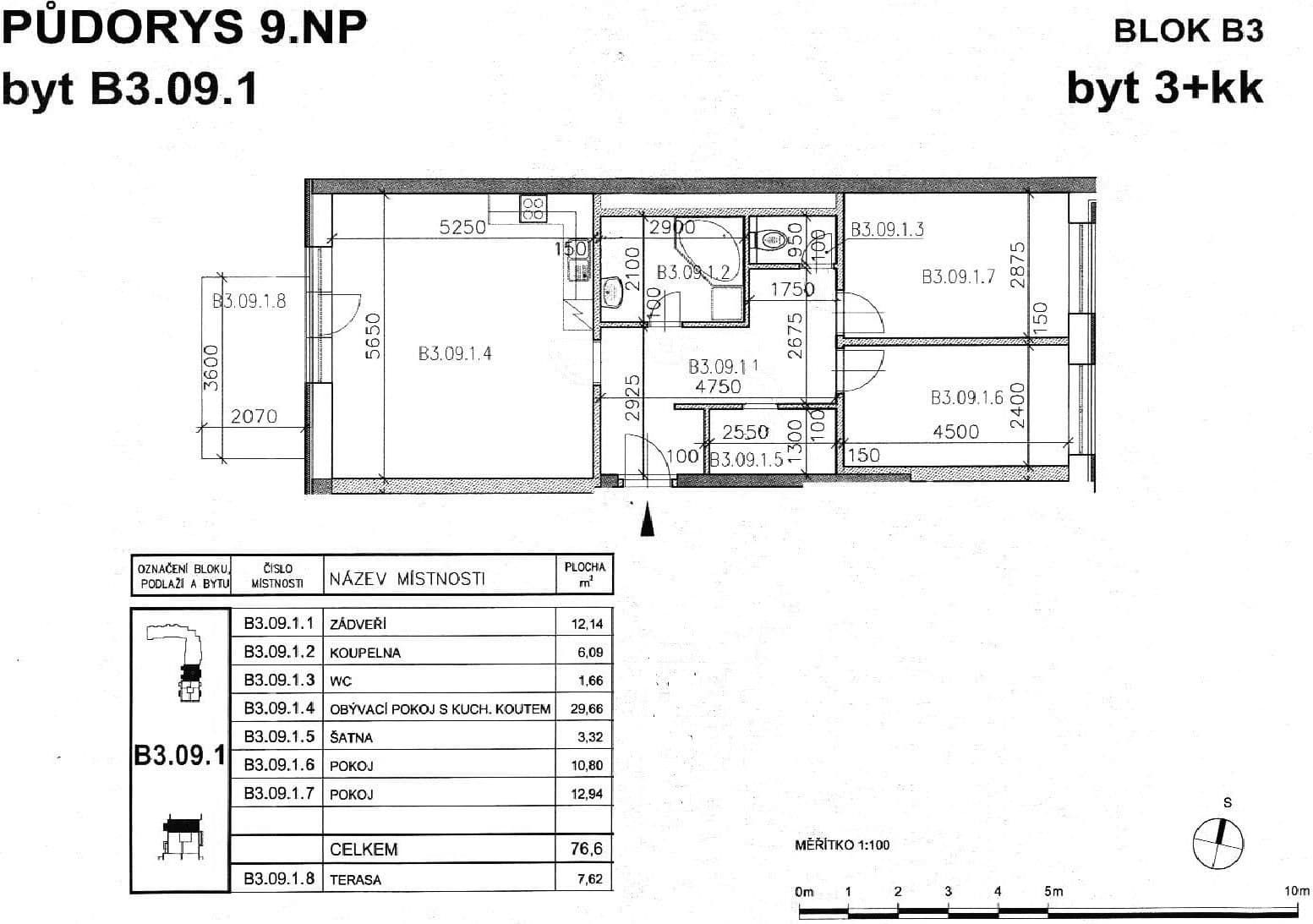 2 bedroom with open-plan kitchen flat to rent, 77 m², Sedláčkova, Brno, Jihomoravský Region 2 bedroom with open-plan kitchen flat to rent, 77 m², Sedláčkova, Brno, Jihomoravský Region