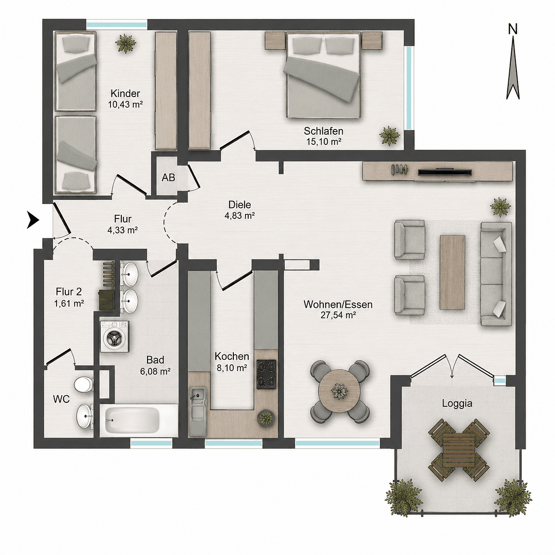 3 bedroom flat for sale, 83 m², Hanau, Hesse 3 bedroom flat for sale, 83 m², Hanau, Hesse
