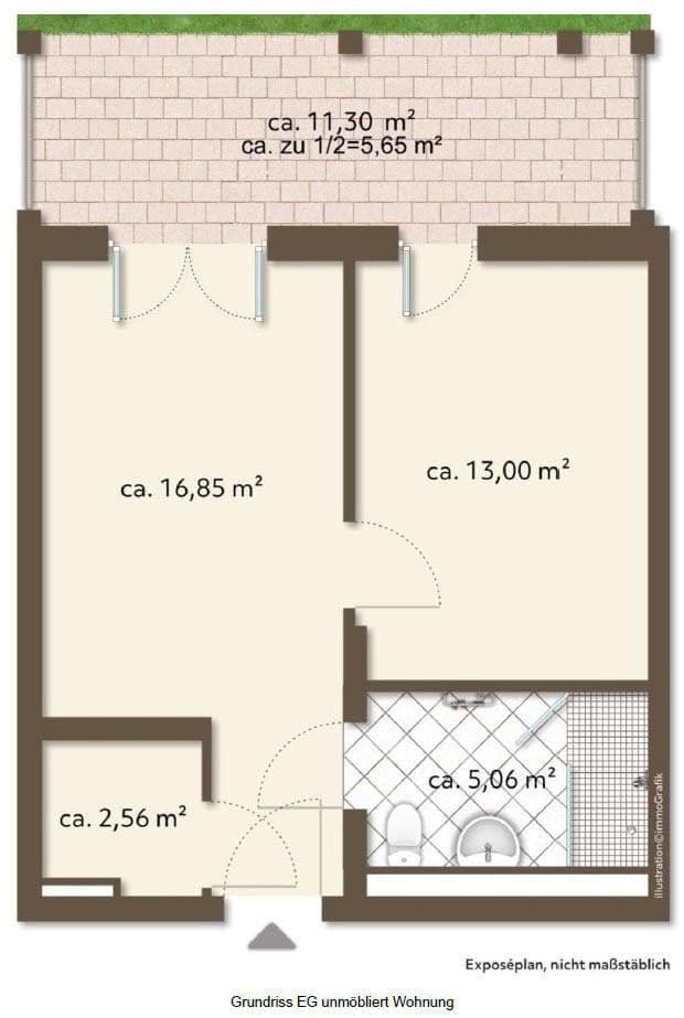 2 bedroom flat to rent, 41 m², Frühlingsplatz.2, Karlsfeld, Bavaria 2 bedroom flat to rent, 41 m², Frühlingsplatz.2, Karlsfeld, Bavaria