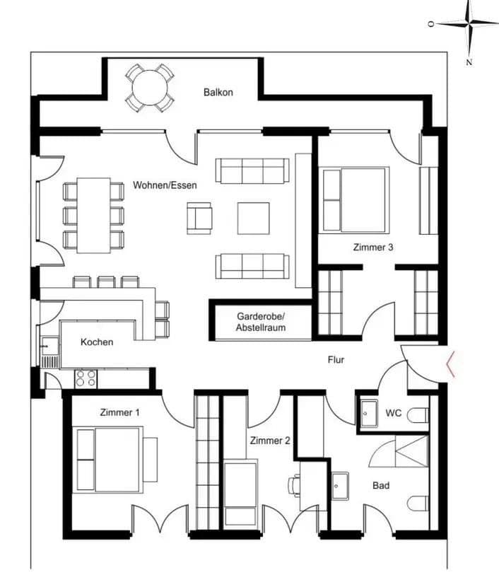 4 bedroom flat to rent, 113 m², Fuhrmannsgasse 7, Gütersloh, North Rhine-Westphalia 4 bedroom flat to rent, 113 m², Fuhrmannsgasse 7, Gütersloh, North Rhine-Westphalia