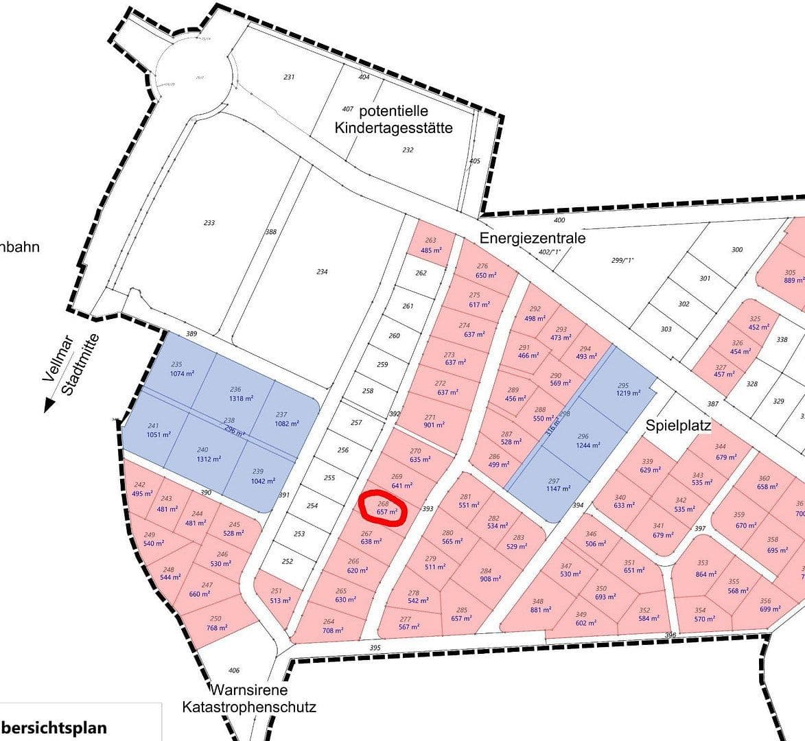 plot for sale, 657 m², Vellmar, Hesse plot for sale, 657 m², Vellmar, Hesse