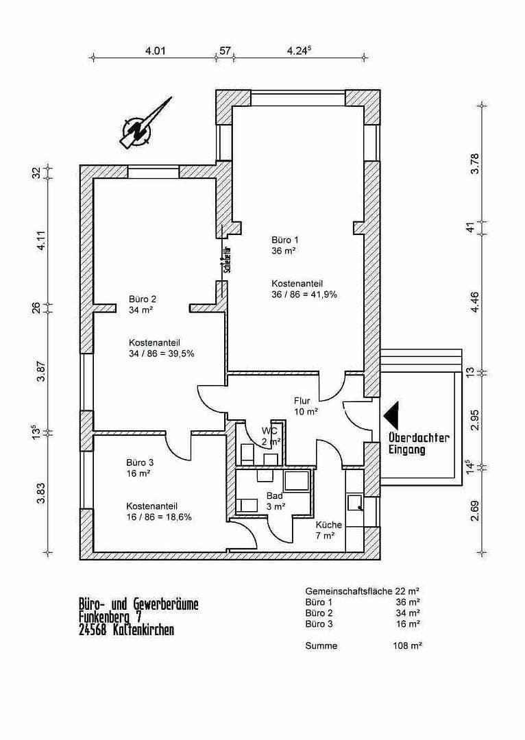 office to rent, 108 m², Funkenberg 7, Kaltenkirchen, Schleswig-Holstein office to rent, 108 m², Funkenberg 7, Kaltenkirchen, Schleswig-Holstein