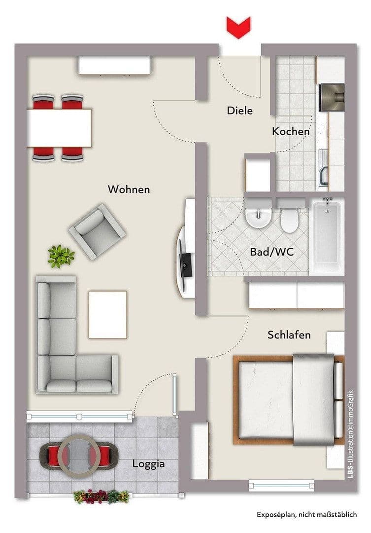 2 bedroom flat to rent, 54 m², Bensheim, Hesse 2 bedroom flat to rent, 54 m², Bensheim, Hesse