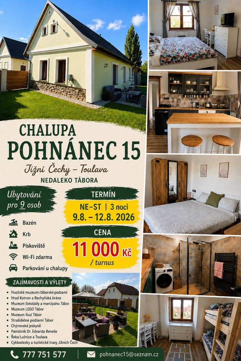 recreational property to rent, 0 m², Pohnánec, Jihočeský Region recreational property to rent, 0 m², Pohnánec, Jihočeský Region