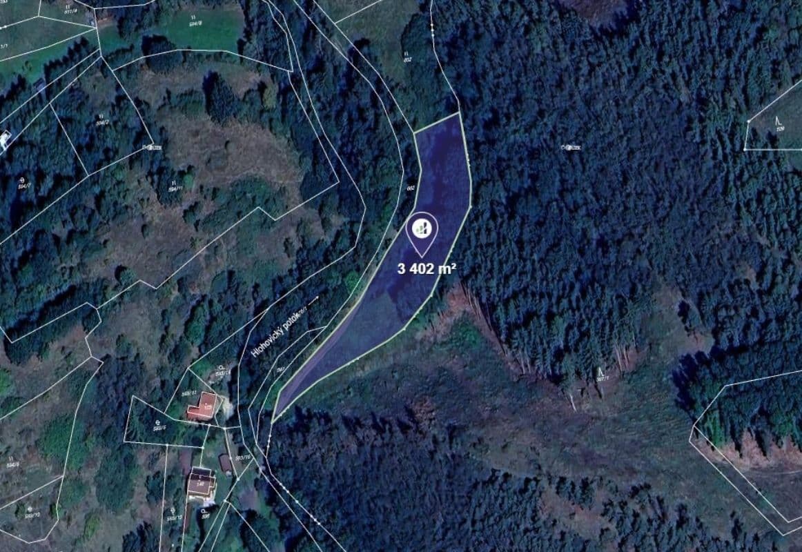 plot for sale, 3,402 m², Kamenec, Plzeňský Region plot for sale, 3,402 m², Kamenec, Plzeňský Region