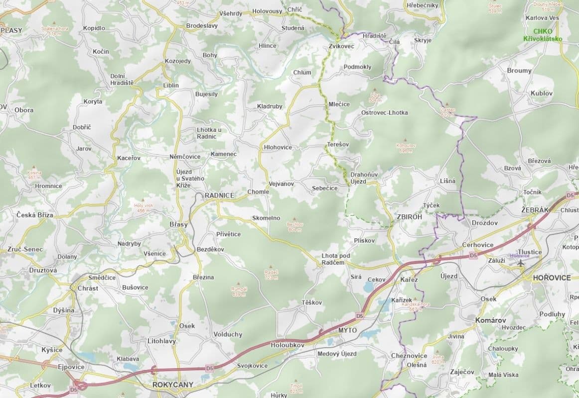 plot for sale, 3,402 m², Kamenec, Plzeňský Region plot for sale, 3,402 m², Kamenec, Plzeňský Region