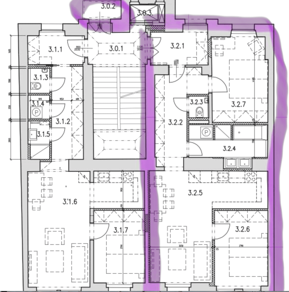 2 bedroom with open-plan kitchen flat to rent, 75 m², Na Celné, Prague, Prague 2 bedroom with open-plan kitchen flat to rent, 75 m², Na Celné, Prague, Prague