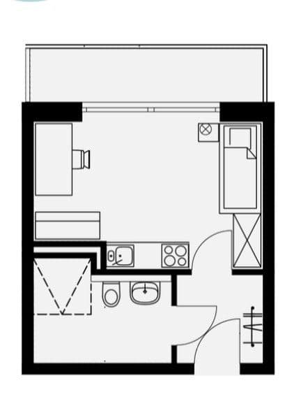1 bedroom flat to rent, 27 m², Deggendorf, Bavaria 1 bedroom flat to rent, 27 m², Deggendorf, Bavaria