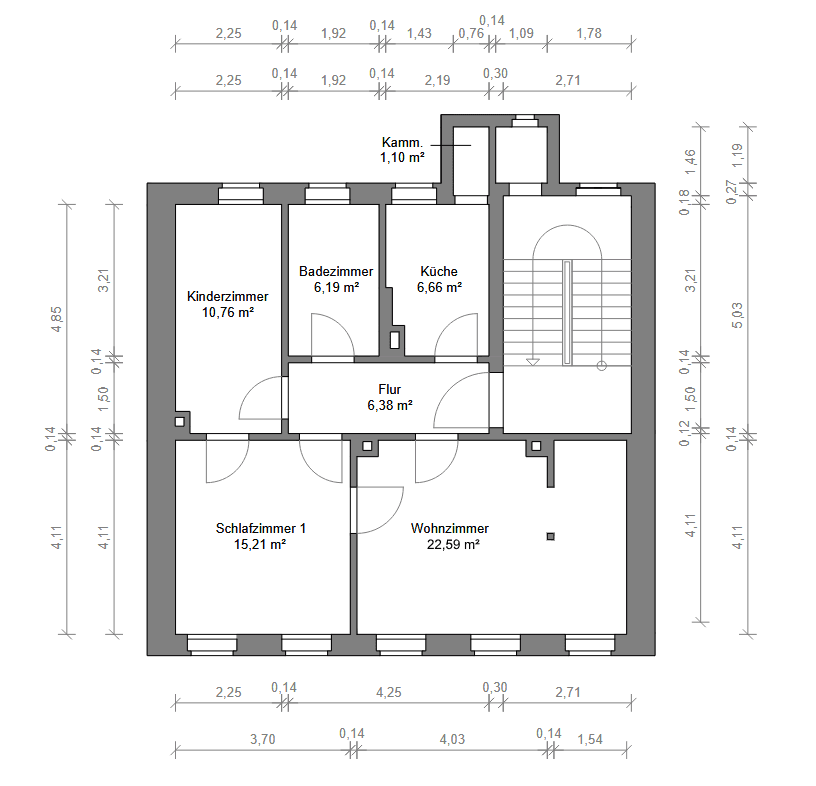 3 bedroom flat to rent, 69 m², Kantstraße 32, Wurzen, Saxony 3 bedroom flat to rent, 69 m², Kantstraße 32, Wurzen, Saxony