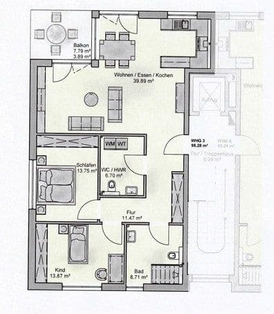 2 bedroom with open-plan kitchen flat to rent, 98 m², Homburg, Saarland 2 bedroom with open-plan kitchen flat to rent, 98 m², Homburg, Saarland