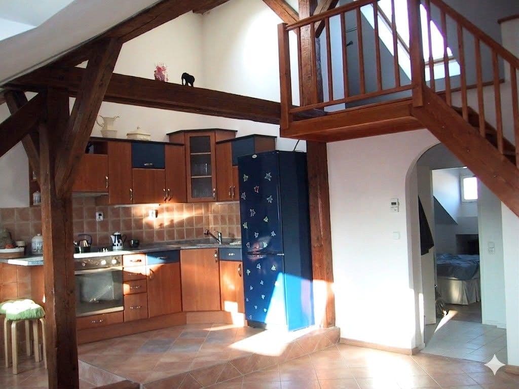 1 bedroom with open-plan kitchen flat to rent, 59 m², Slezská, Prague, Prague 1 bedroom with open-plan kitchen flat to rent, 59 m², Slezská, Prague, Prague