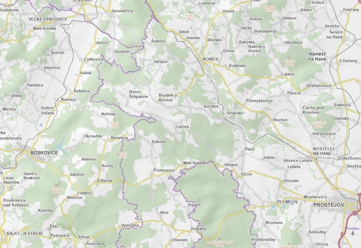 plot for sale, 8,490 m², Brodek u Konice, Olomoucký Region plot for sale, 8,490 m², Brodek u Konice, Olomoucký Region