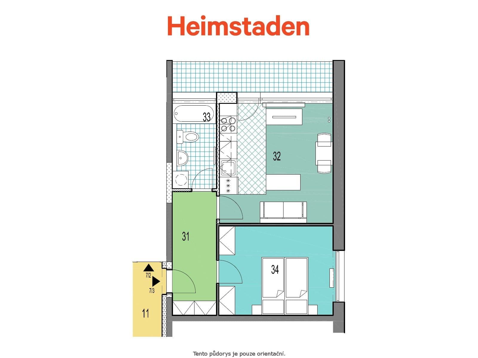 1 bedroom with open-plan kitchen flat to rent, 41 m², Dr. Glazera, Horní Suchá, Moravskoslezský Region 1 bedroom with open-plan kitchen flat to rent, 41 m², Dr. Glazera, Horní Suchá, Moravskoslezský Region