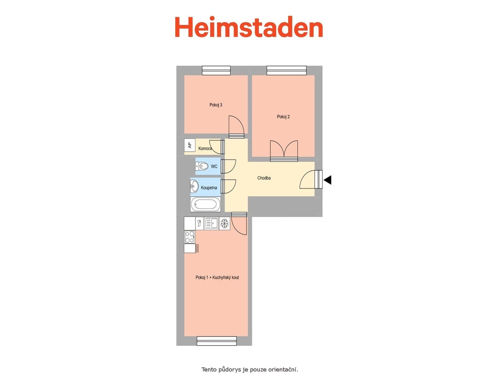 2 bedroom with open-plan kitchen flat to rent, 54 m², Bieblova, Havířov, Moravskoslezský Region 2 bedroom with open-plan kitchen flat to rent, 54 m², Bieblova, Havířov, Moravskoslezský Region