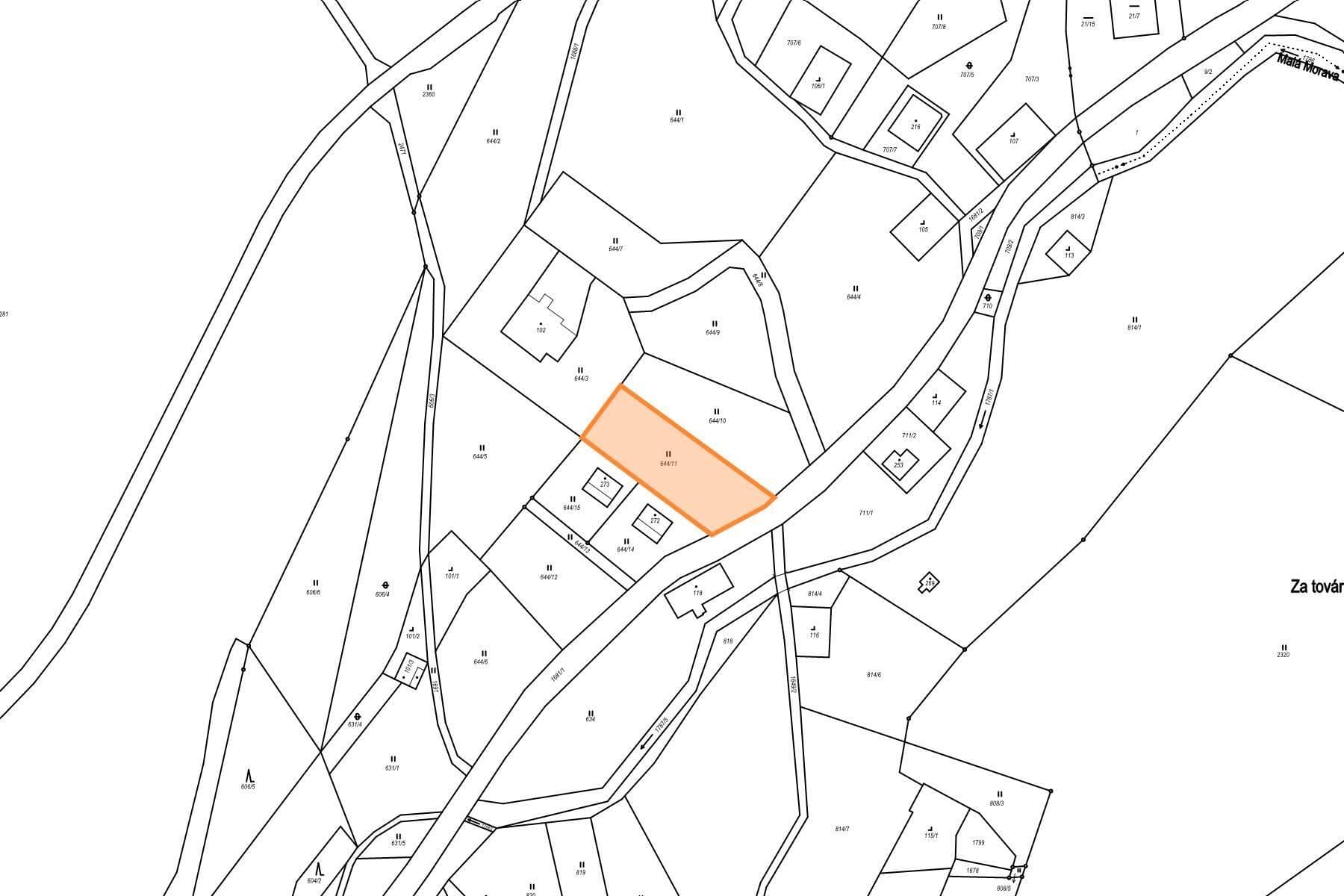plot for sale, 1,299 m², Malá Morava, Olomoucký Region plot for sale, 1,299 m², Malá Morava, Olomoucký Region