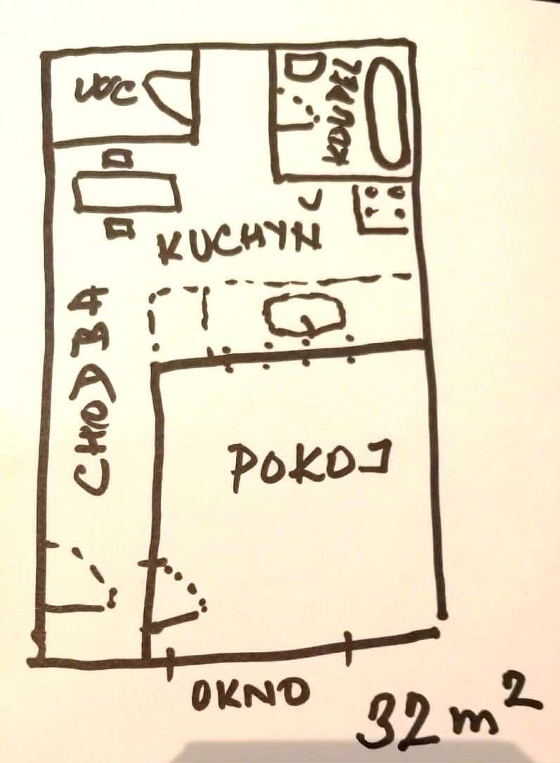 Studio flat to rent, 32 m², Gutova, Prague, Prague Studio flat to rent, 32 m², Gutova, Prague, Prague