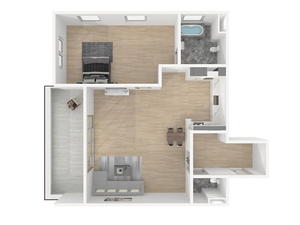 1 bedroom with open-plan kitchen flat to rent, 76 m², Vánková, Prague, Prague 1 bedroom with open-plan kitchen flat to rent, 76 m², Vánková, Prague, Prague