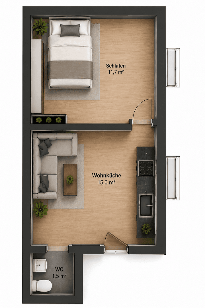 2 bedroom flat to rent, 24 m², Aachen, North Rhine-Westphalia 2 bedroom flat to rent, 24 m², Aachen, North Rhine-Westphalia