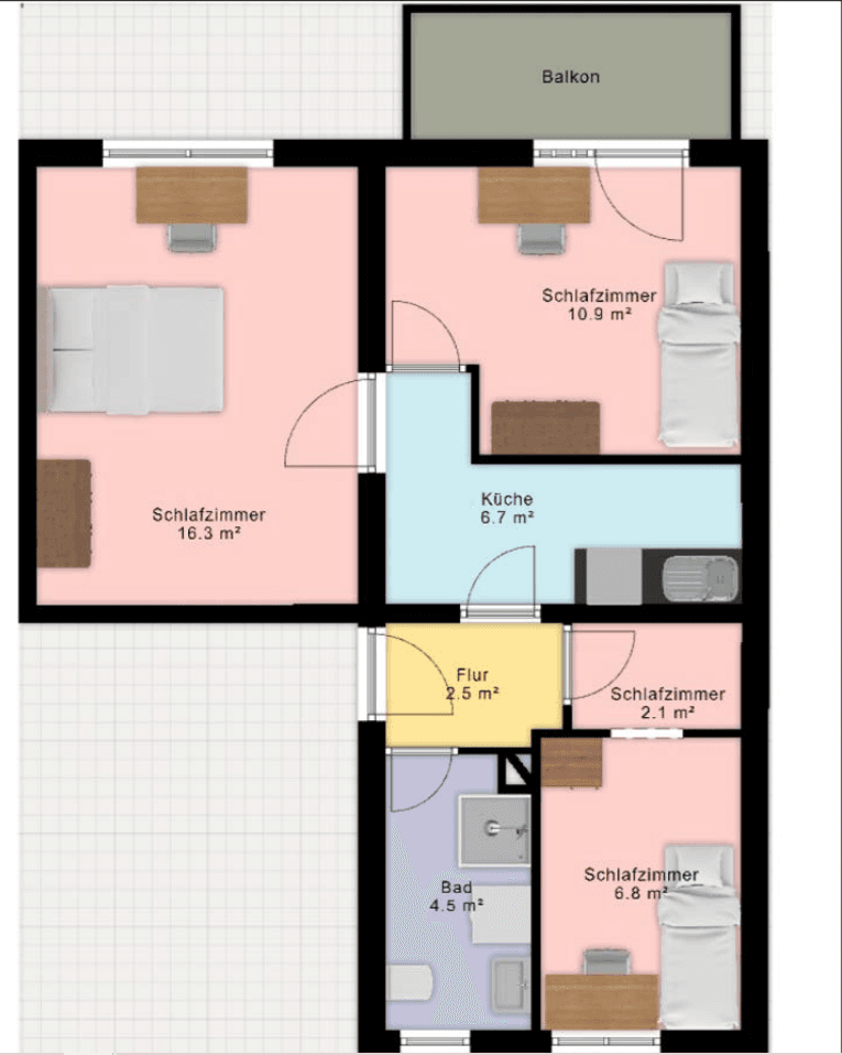 flat to rent, 9 m², Frankfurt, Hesse flat to rent, 9 m², Frankfurt, Hesse