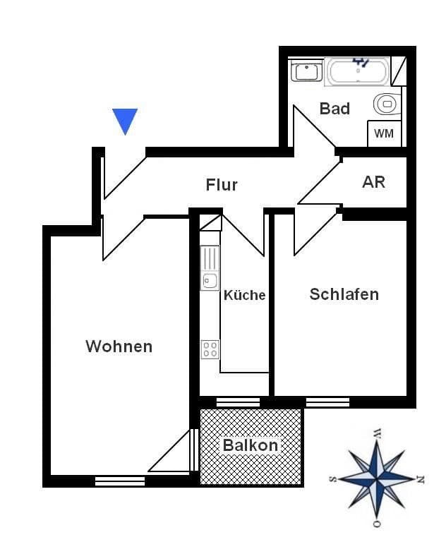 2 bedroom flat to rent, 66 m², Am Krusenick 17, Berlin, Berlin 2 bedroom flat to rent, 66 m², Am Krusenick 17, Berlin, Berlin
