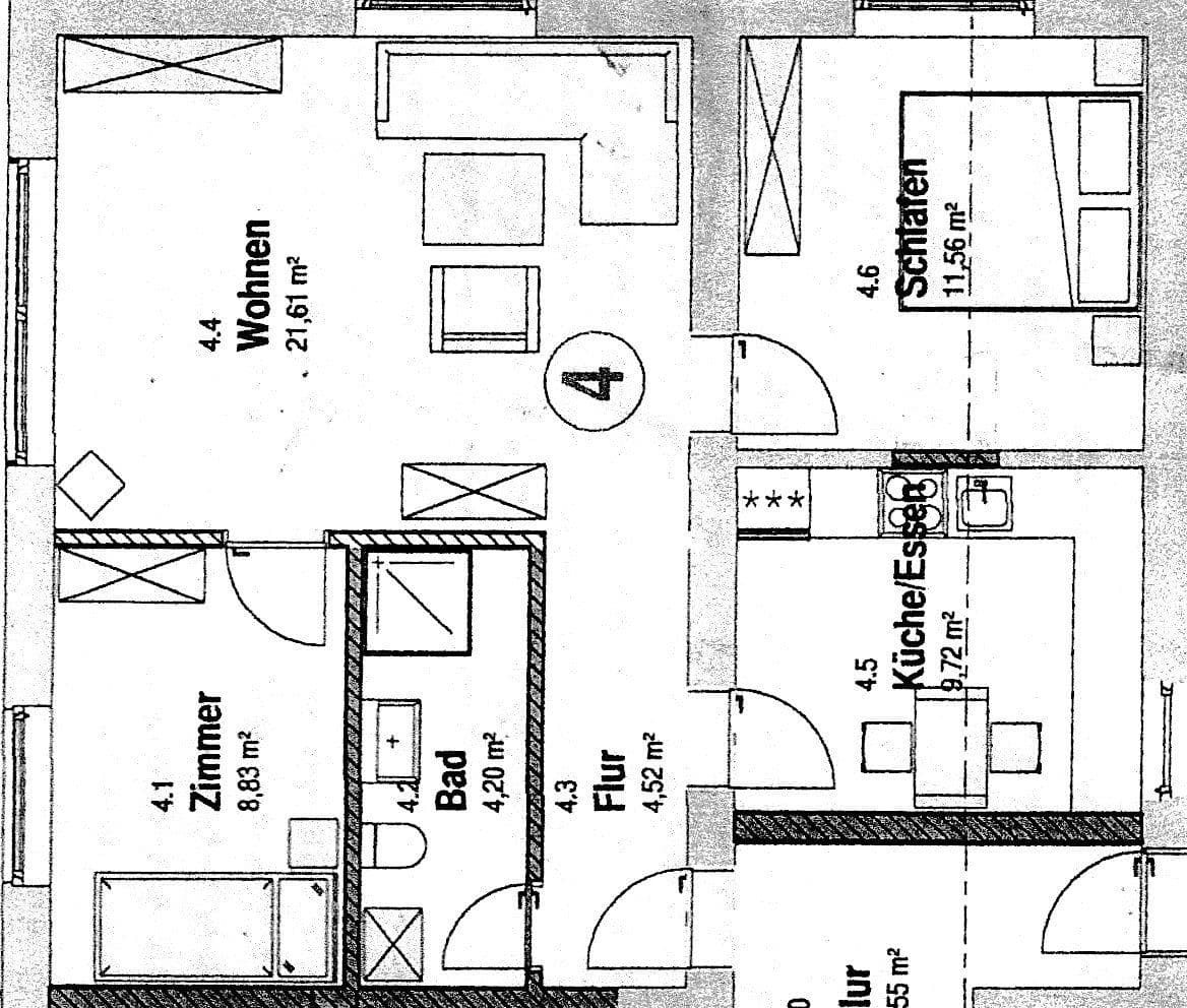 3 bedroom flat to rent, 60 m², Frankenheimerstraße 33, Schillingsfürst, Bavaria 3 bedroom flat to rent, 60 m², Frankenheimerstraße 33, Schillingsfürst, Bavaria