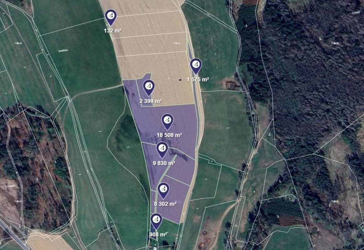plot for sale, 37,292 m², Horní Bradlo, Pardubický Region plot for sale, 37,292 m², Horní Bradlo, Pardubický Region