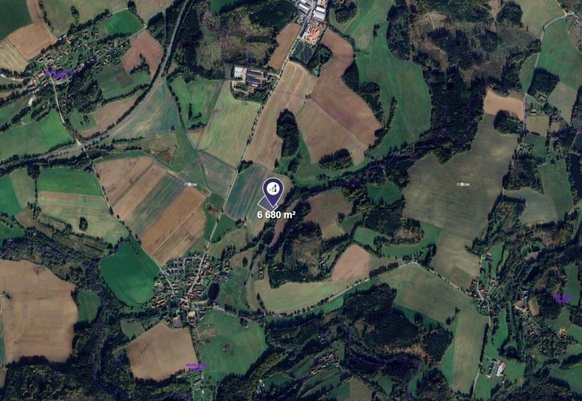 plot for sale, 1,336 m², Mladé Bříště, Vysočina Region plot for sale, 1,336 m², Mladé Bříště, Vysočina Region