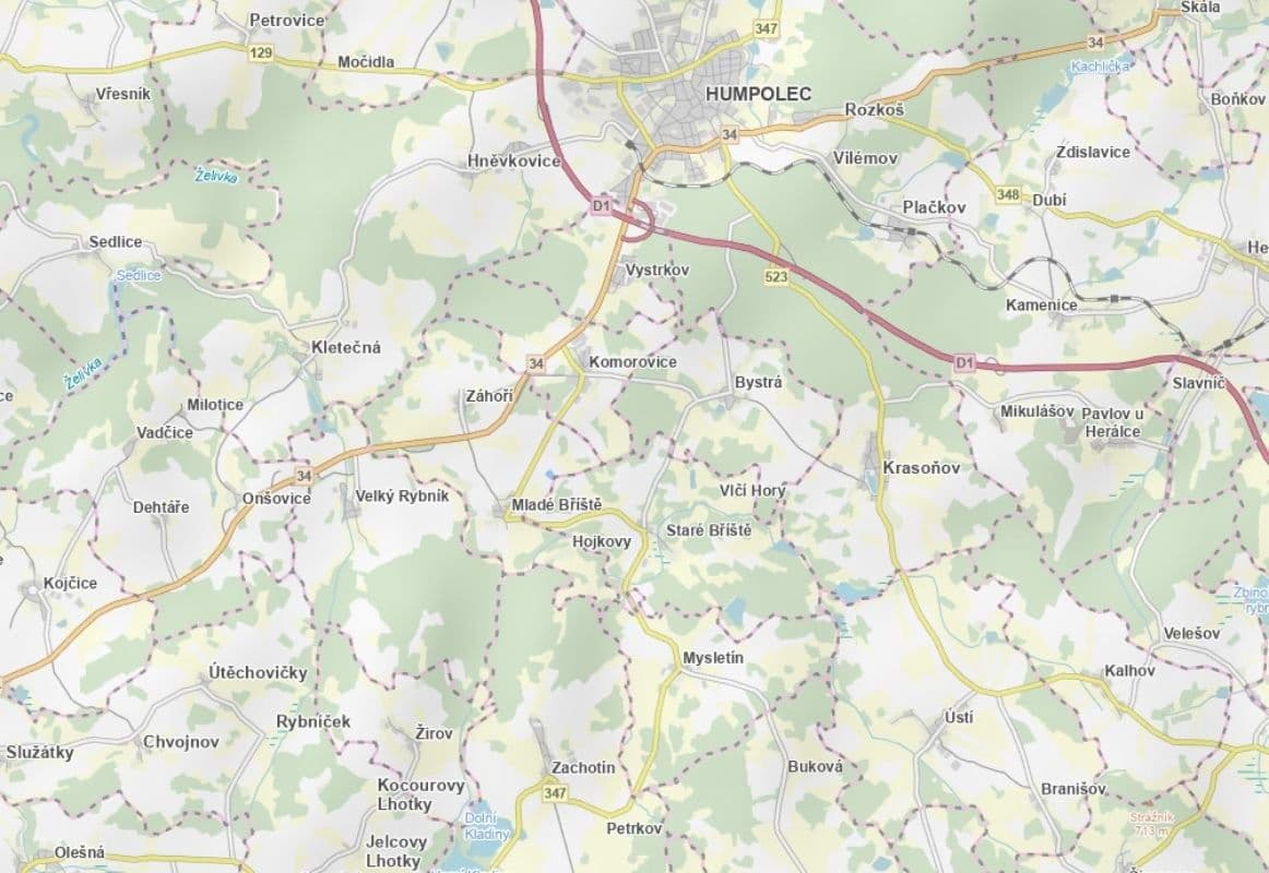 plot for sale, 1,336 m², Mladé Bříště, Vysočina Region plot for sale, 1,336 m², Mladé Bříště, Vysočina Region