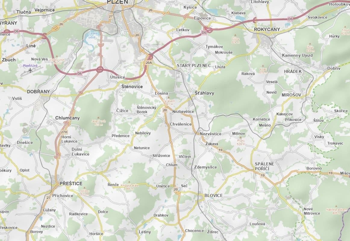 plot for sale, 1,431 m², Nebílovy, Plzeňský Region plot for sale, 1,431 m², Nebílovy, Plzeňský Region