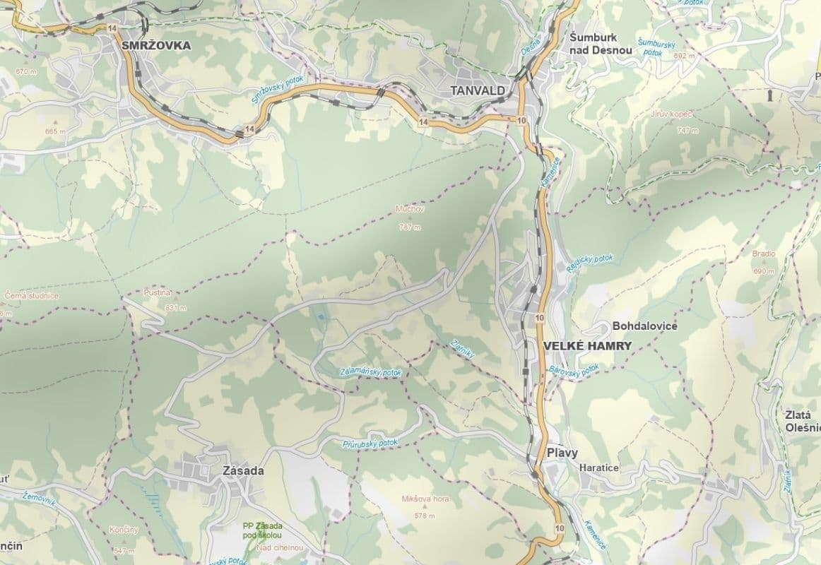 plot for sale, 1,430 m², Velké Hamry, Liberecký Region plot for sale, 1,430 m², Velké Hamry, Liberecký Region