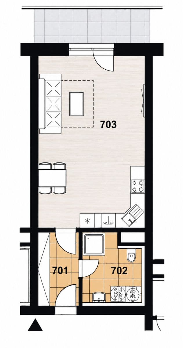 Studio flat to rent, 45 m², Okružní, Jihlava, Vysočina Region Studio flat to rent, 45 m², Okružní, Jihlava, Vysočina Region