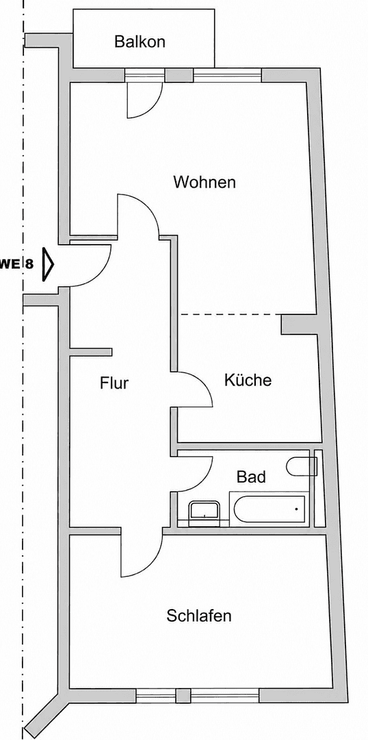 2 bedroom flat for sale, 71 m², Körnerstraße 38, Leipzig, Saxony 2 bedroom flat for sale, 71 m², Körnerstraße 38, Leipzig, Saxony