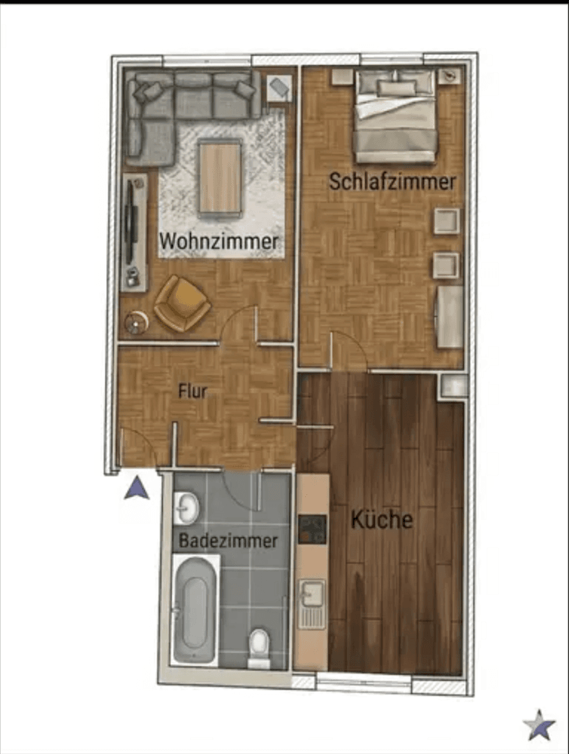 2 bedroom flat to rent, 55 m², Elsasser Str. 11a, Wuppertal, North Rhine-Westphalia 2 bedroom flat to rent, 55 m², Elsasser Str. 11a, Wuppertal, North Rhine-Westphalia